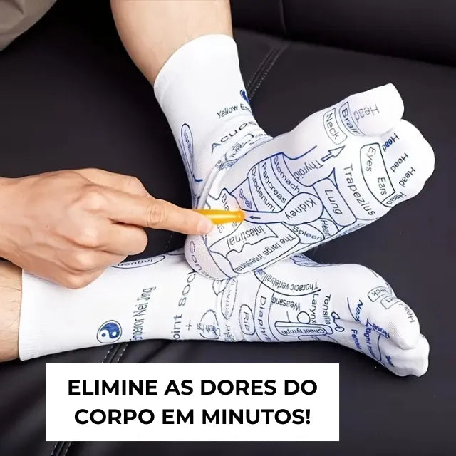 Kit Meia de Massagem Reflexologia