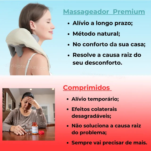 Massageador De Pescoço Inteligentes De Compressão Sem Fio