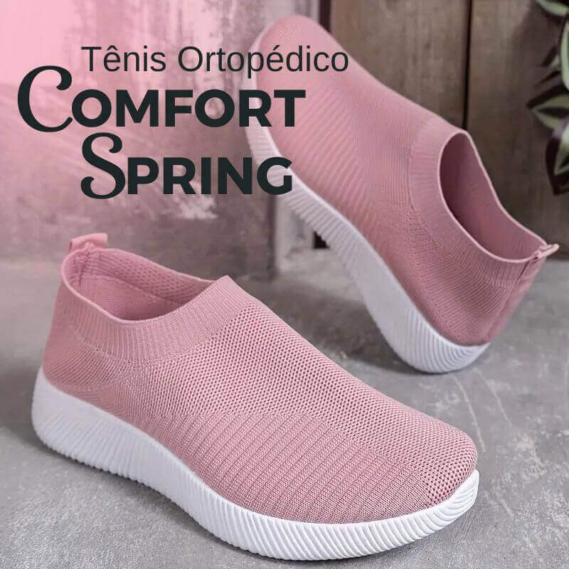 Tênis Ortopédico Feminino Para Idosa - ConfortSpring™