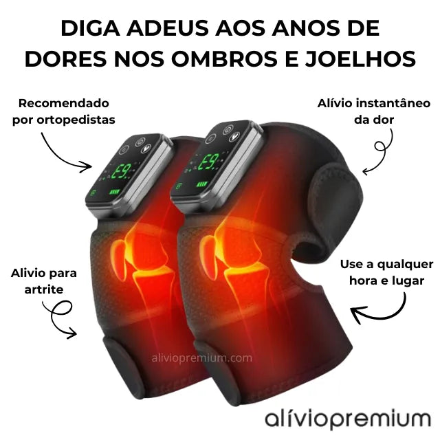 Massageador Aquecido Para Ombros e Joelhos - Alívio Premium